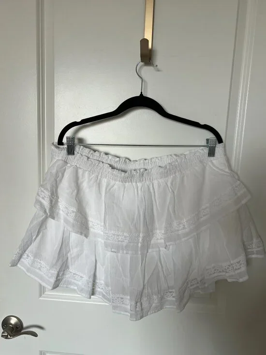 NWT XL White Skort with Lace, Wild Fable - Picture 10 of 11